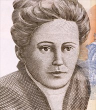 Nadezda Petrovic (1873-1915) on 200 Dinara 2011 Banknote from Serbia. Serbian painter