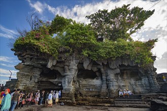 Tanah Lot, a rock formation in Bali Island, Indonesia, Asia