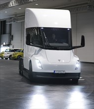 Test drive of a Tesla Semi truck at the IAA Transportation trade fair, Hanover, 18/09/2024,