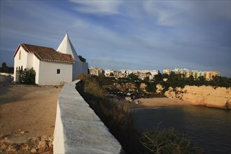 Chapel of Senhora da Rocha, Lady of the Rock, near Lagoa Carvoeiro, Algarve, Portugal, Europe