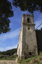 Monastery of Nossa Senhora do Desterro in Monchique, ruins, destroyed by earthquake in 1775,