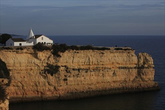 Chapel of Senhora da Rocha, Lady of the Rock, near Lagoa Carvoeiro, Algarve, Portugal, Europe