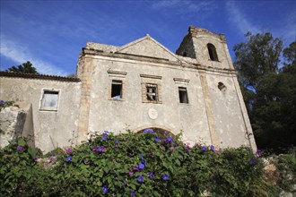 Monastery of Nossa Senhora do Desterro in Monchique, ruins, destroyed by earthquake in 1775,