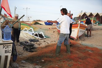 Fisherman in Armacao de Pera, Algarve, Portugal, Europe