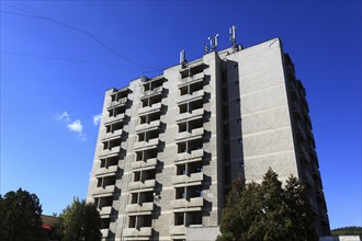 Wallachia, Iron Tor Tor nature park Park, high-rise building in the town of Orsova, Romania, Europe