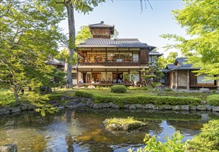 Garden with pond, Old Mitsui Family Shimogamo Villa, Kyoto