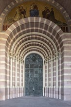 Speyer Cathedral, entrance portal, Rhineland-Palatinate, Germany, Europe