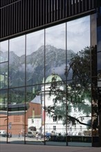 Reflection, Hofburg Imperial Palace, Innsbruck, Tyrol, Austria, Europe