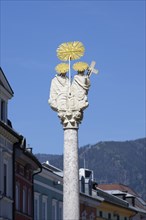 Trinity Column, Main Square, Villach, Carinthia, Austria, Europe