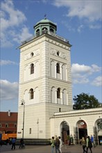 Bell tower of St Anne's Church, Warsaw, Poland, Europe