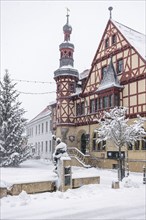 Winter impressions from Harzgerode in the Harz Mountains