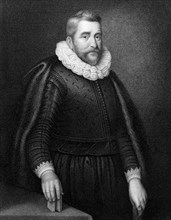 Henry Wotton (1568-1639) on engraving from 1831. English author and diplomat. Engraved by J.Cochran