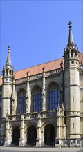 Historical City Hall in the Town Braunschweg, Lower Saxony, Germany. Historical City Hall in the