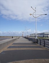 Southport, Merseyside, United Kingdom, 9 september 2020: view along promenade in southport with the