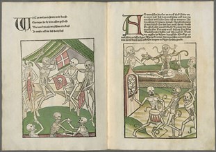 The Middle Rhenish Totentanz, Dance of Death, published by Heinrich Knoblochtzer, c. 1450