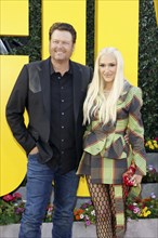 Blake Shelton and Gwen Stefani at the Los Angeles premiere of 'The Fall Guy' held at the Dolby