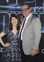 Kate Flannery and Chris Haston at the Los Angeles premiere of 'Spies In Disguise' held at the El