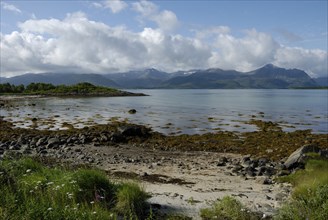 Beach near Skaland, Senja, Troms, Norway, Europe