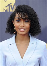 Yara Shahidi at the 2018 MTV Movie And TV Awards held at the Barker Hangar in Santa Monica, USA on