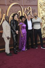 Paterson Joseph, Paul King, Calah Lane, Timothee Chalamet and Keegan-Michael Key at the Los Angeles