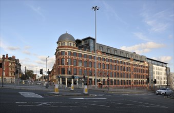 Leeds, England, January 11, 2018: traffic on new york road and north street in leeds