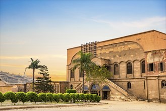 Architecture on the territory of Cairo Citadel at sunset, Egypt, Africa