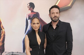 Jennifer Lopez and Ben Affleck at the Los Angeles premiere of 'The Flash' held at the Ovation in