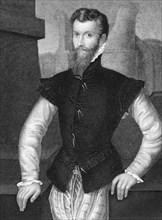 Edward Courtenay, 1st Earl of Devon (1527-1556) on engraving from 1838. The only son of Henry