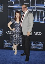 Kate Flannery and Chris Haston at the Los Angeles premiere of 'Spies In Disguise' held at the El