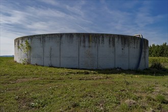 Bath reservoir in the beet laying in a meadow near Virton in Belgium