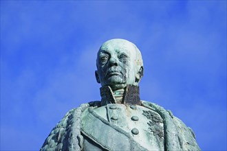 Karl Friedrich Monument on the Schlossplatz in Karlsruhe