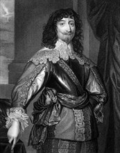 George Gordon, 2nd Marquis of Huntly (1592-1649) on engraving from 1829. Engraved by J.Cochran and
