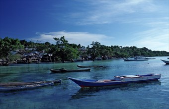 Fishing village Lamanggau, Indonesia, Sulawesi, Celebes, Asia