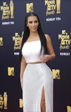 Kim Kardashian at the 2018 MTV Movie And TV Awards held at the Barker Hangar in Santa Monica, USA