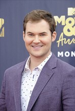 Justin Prentice at the 2018 MTV Movie And TV Awards held at the Barker Hangar in Santa Monica, USA