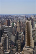 Manhattan panorama from above at night