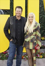 Blake Shelton and Gwen Stefani at the Los Angeles premiere of 'The Fall Guy' held at the Dolby