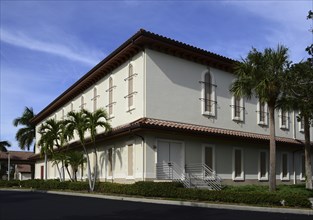 Community Church on Marco Island at the Gulf of Mexico, Florida, USA, North America