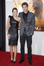 Miley Cyrus and Liam Hemsworth at the Los Angeles premiere of 'The Last Song' held at the ArcLight