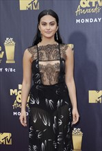 Camila Mendes at the 2018 MTV Movie And TV Awards held at the Barker Hangar in Santa Monica, USA on