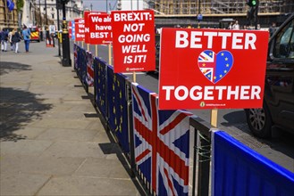 The signs and banners in London protesting the mess of the Brexit deal between the UK government