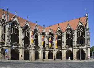 Historical Old City Hall in the Town Brunswick, Lower Saxony, Germany, Europe