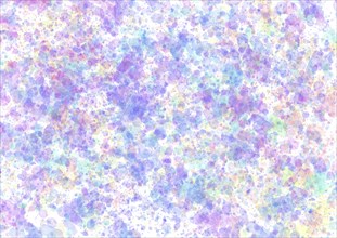 Purple and blue watercolor splashes bright abstract background