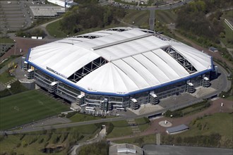 Veltins Arena Gelsenkirchen with defective roof membranes