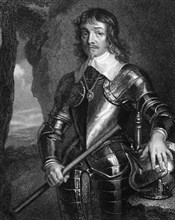 James Hamilton, 1st Duke of Hamilton (1606-1649) on engraving from 1829. Scottish nobleman and