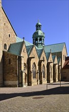 Historical Cathedral in the Old Town of Hildesheim, Lower Saxony, Germany. Historical Market Square