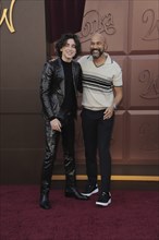 Timothee Chalamet and Keegan-Michael Key at the Los Angeles premiere of 'Wonka' held at the Regency