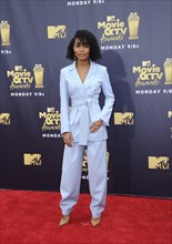 Yara Shahidi at the 2018 MTV Movie And TV Awards held at the Barker Hangar in Santa Monica, USA on