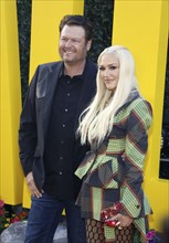 Blake Shelton and Gwen Stefani at the Los Angeles premiere of 'The Fall Guy' held at the Dolby