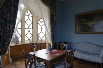 Blue Drawing Room, Schloss, St. Michaels Mount, Marazion, England, UK